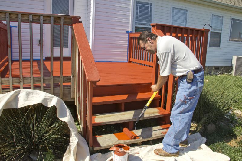 Deck Steps Staining