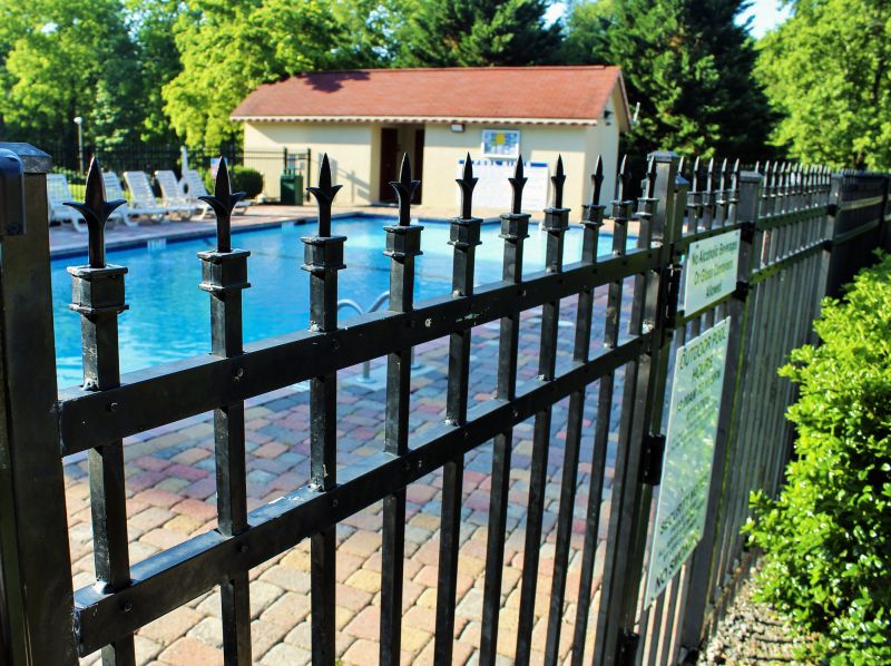 Pool Fence Painting detail