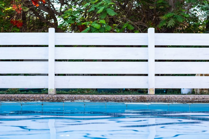 Pool Fence Painting detail