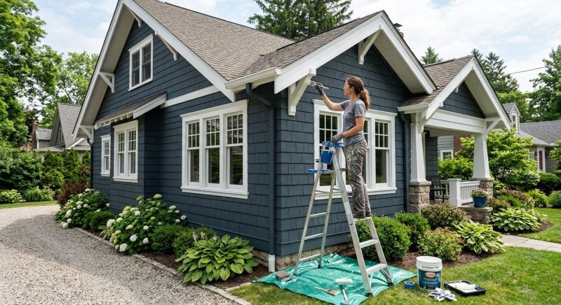 Exterior Trim Painting project example