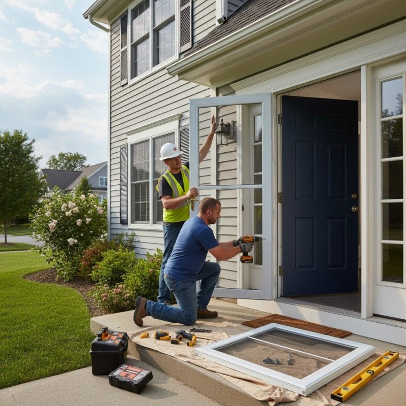 Storm Door Painting